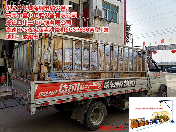 高速RVS双头双盘对绞机SGSP630W型